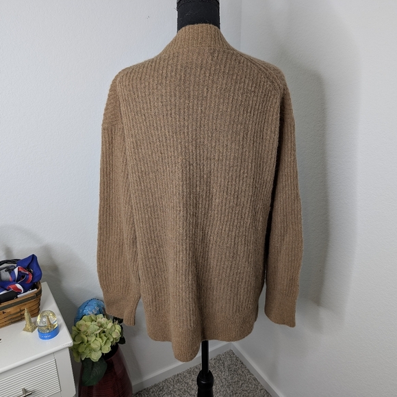 💘 Everlane Oversized Alpaca Cardigan - Small - Camel - Picture 2 of 5